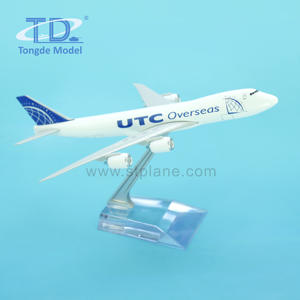UTC <span class=keywords><strong>Boeing</strong></span> โมเดลเครื่องบิน<span class=keywords><strong>747</strong></span>-8F หล่อจากเหล็กเครื่องบินขนาด16ซม. พร้อมการพิมพ์ซิลค์สกรีนเครื่องบินโลหะสำหรับสะสมหรือของขวัญ - Product Image 2