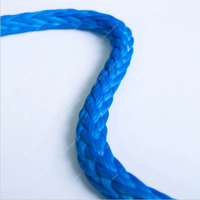 Câble de remorquage marin synthétique en fibre UHMWPE colorée, corde HMPE double tressée haute résistance stabilisée aux UV