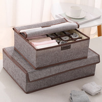 Boîte de rangement multifonctionnelle moderne à tiroirs en tissu à un seul niveau pour sous-vêtements, chaussettes et vêtements intimes, idéale pour la garde-robe domestique