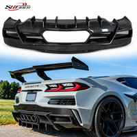 Diffuseur arrière en fibre de carbone pour Chevrolet Corvette C8 Z06, accessoires extérieurs de carrosserie, applicable de 2023 à 2025