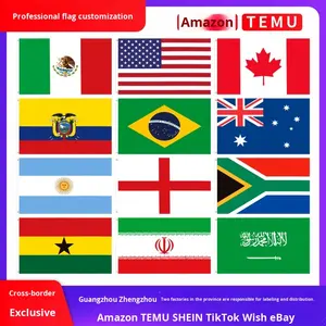 Флаги стран мира (США, Канада, Мексика и другие 48 стран) для трансграничной торговли, односторонняя/двусторонняя печать, 90x150 см (3x5 футов), полиэстер, YANSTAR TRADING - Product Image 5
