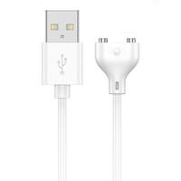 Cable de Datos Magnético USB con Conector de 2 Pines Pogo, Trenzado Metálico, Carga Rápida de 3A para Reloj Inteligente, Escáner de Código de Barras, Auriculares