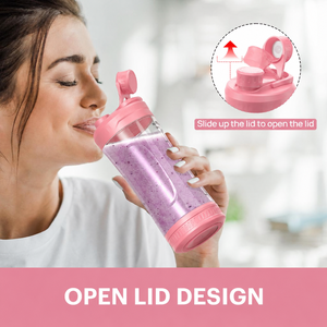 เครื่องปั่นน้ำผลไม้พกพา 6 ใบมีด ดีไซน์กะทัดรัด 220 วัตต์ จากโรงงาน พร้อมฟังก์ชั่นบดน้ำแข็งง่าย สำหรับทำสมูทตี้และปั่นผลไม้ เหมาะสำหรับการเดินป่า - Product Image 5