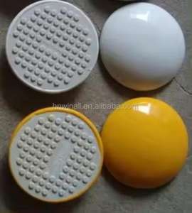 10cm 15cm Stud Ojos de gato amarillos Marcador de camino de pavimento elevado Pernos de carretera de cerámica - Product Image 6