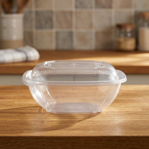 Bol carré jetable en PET de 32 oz pour salade, fabriqué à Taïwan, très vendu, idéal pour les plats à emporter - Product Image 3