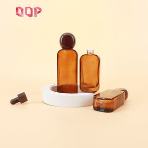 Botella de Vidrio Ámbar para Aceites Esenciales de 30 ml, 50 ml, 100 ml, 120 ml con Gotero de Plástico de 18 mm y Tapa de Rosca de Cabeza Redonda - Product Image 2