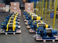 Treuil ALLMAN câble métallique tirant 5 tonnes treuil électrique Nantong fourni palan Machine de levage câble métallique 3 ans boîtier en contreplaqué 15kw