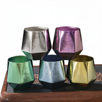 Mug isotherme à double paroi en titane, givré, hexagonal, pour thé, café, eau, portable, pour les voyages en plein air