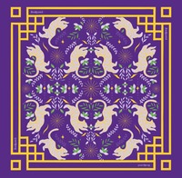 Tapis de Mahjong artistique abstrait coloré et symétrique, housse de table de Mahjong douce et antidérapante pour le Mahjong