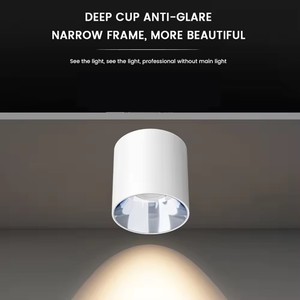 <span class=keywords><strong>Ecolux</strong></span> 12W/20W CE Plafoniera LED Dimmerabile Quadrata da Esterno con Applique Moderna e Downlight, Corpo in Alluminio - Product Image 2