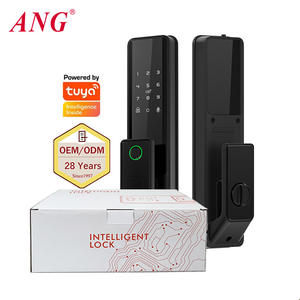 ระบบล็อคประตูอัตโนมัติ ANG Aluminium พร้อมระบบอิเล็กทรอนิกส์ รองรับบัตร IC, ควบคุมผ่านแอป Tuya Wifi, ปลดล็อคด้วยลายนิ้วมือและรหัสผ่าน - Product Image 1