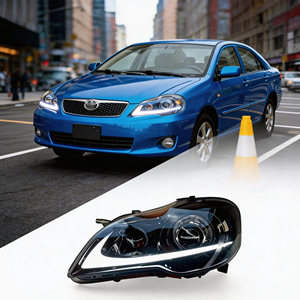 Pièces automobiles, phare super lumineux modifié, ensemble de phares LED 12V 6500K pour TOYOTA Corolla 2004-2009, clignotant DRL - Product Image 1