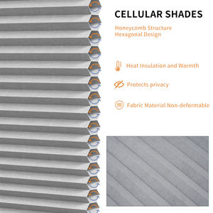 Stores en nid d'abeille modernes à ouverture inférieure, en tissu, jour et nuit, contrôle de la confidentialité, filtration de la lumière - Product Image 6