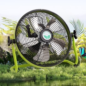 Gió lớn di động ngoài trời Quạt sàn 16 inch Pin sạc nhựa động cơ không chổi than điều khiển không dây hộ gia đình - Product Image 1