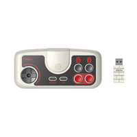 Manette de jeu sans fil ergonomique 8Bitdo PCE Mini 2.4G avec moteur de vibration pour PC Engine Mini CoreGrafx Mini
