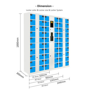 Công Trường Lớp Học Thép Thông Minh Khóa Điện Tử Lắp Ráp Sạc Tủ & Locker Cho Điện Thoại Di Động - Product Image 2