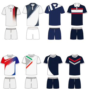 ชุดเทนนิสแขนสั้นแบบแห้งเร็วสำหรับผู้ชายและผู้หญิง เสื้อโปโลคอตั้งสำหรับกีฬาอาชีพ ชุดแข่งขันสำหรับทีม - Product Image 1