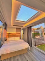 Luxe Proof Hurricane Proof Préfabriqué Conteneur Intelligent Capsule Maison Modulaire avec Cuisine pour la Ferme