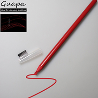 Crayon à lèvres rouge microblading imperméable longue durée, crayon à sourcils à décoller, marqueur de cartographie des sourcils, outil de maquillage pour maquillage permanent