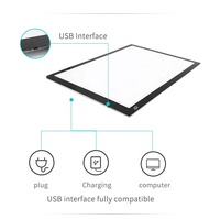 Vente directe d'usine, planche lumineuse à dessin LED A3, boîte à lumière en acrylique, tablette lumineuse, planche à dessin, planche d'écriture translucide