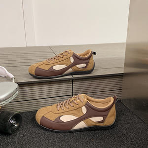 Chaussures décontractées pour femmes, style sport et marche, tendance, avec patchwork en cuir coloré, semelle souple, style rétro, qualité <span class=keywords><strong>garantie</strong></span> - Product Image 5