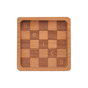 Beechwood Creative <b>Tea</b> <b>Cup</b> Coaster, Chinese <b>Tea</b> Ceremony <b>Tea</b> <b>Cup</b> Coffee Heat Insulation Mat, Walnut Wood Multi-Size Coaster <b>Set</b> - Product Image 2