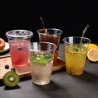 Desechables prend en charge les tasses d'emballage de boisson de jus d'impression de 8 couleurs