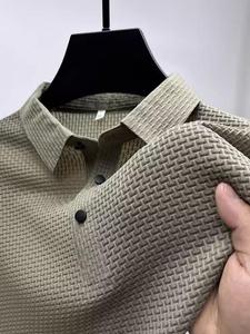 Nouveau T-shirt à revers d'été T-shirt décontracté d'affaires à manches courtes pour hommes Polo pour hommes - Product Image 6