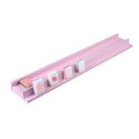 Supports de Mahjong en Bois de 20 pouces avec Poussoir Magnétique Puissant, Couleurs Personnalisées, Lot de 4 Supports de Mahjong en Bois Peints