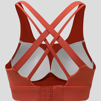 Soutien-gorge de sport de plein air haute résistance une pièce tasse fixe respirant Fitness course et Yoga gilet grande taille dos croix conception