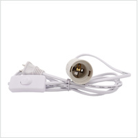 Lighting Accessories DIY Cable Kit EU US 2-Pin Plug Round/Twist 0.75Mm 18AWG Textile Cable With 303 Dimmer Switch 1.8M