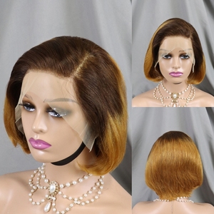 Parrucca Pixie Cut capelli umani per le donne 13x4 pizzo frontale parte parte <span class=keywords><strong>Bob</strong></span> parrucca 613 colore biondo naturale taglio <span class=keywords><strong>corto</strong></span> parrucche a strati - Product Image 6