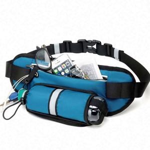 Sac banane réfléchissant multifonctionnel et durable pour le sport et les activités de plein air, avec poche pour bouteille, idéal pour la randonnée et le camping - Product Image 1
