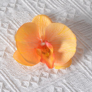 Cabeza de flor de Orquídea Phalaenopsis Artificial realista, decoración de boda hecha a mano, pieza de pétalo Floral para accesorios de pared de flores - Product Image 5