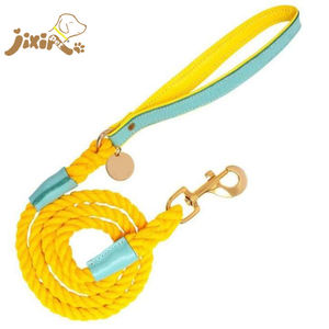 Conjunto de Correa y collar de nailon para perro, stock mayorista, fabricante hecho a mano reciclado, accesorios de cuerda trenzada para mascotas de lujo ecológico - Product Image 5