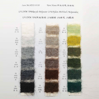 Haute résistance 8% laine 21% Nylon 70% Polyester recyclé 1% Spandex Filament fil fantaisie tricoté Imitation pour l'artisanat