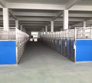Factory customized Veterinary 304 Stainless Steel indoor dog kennels with HDPE panels home use run cages multifunction