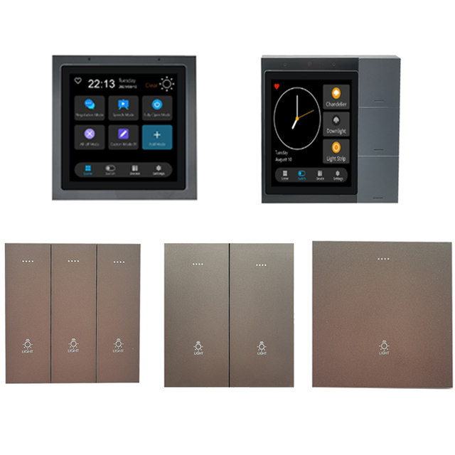 VNX Hotel Smart Home 1 Gang Light Switches British Standard Smart Wifi Zigbee Wall Touch Switch