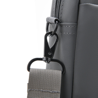 Sacoche portable personnalisée en polyester de 15 pouces, résistante à l'eau, pour ordinateur portable, avec fermeture éclair, pour hommes et femmes, style simple, bureau
