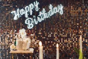 2025 Yeni Gelen Vintage Modern Işıltılı Gümüş Pullu Duvar Dekoru Mikro Işık Panelleri Yansıtıcı Disk Tasarım - Product Image 2