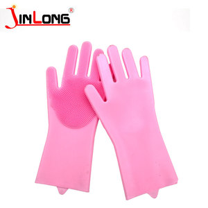 Silicone <b>Magic</b> <b>Gloves</b> Korean Durable Non-slip Waterproof <b>Gloves</b> with Brush - Product Image 4