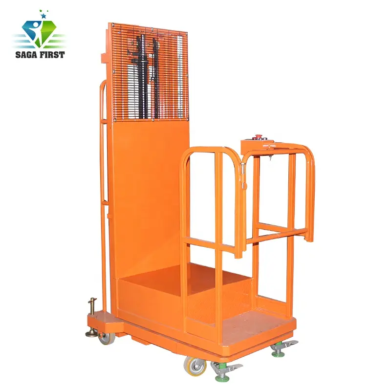 3.3M Lifting Picker Machine Elektrische Hydraulische Order Picker