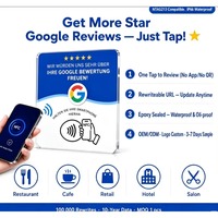 Support NFC programmable personnalisé avec QR code pour cartes-cadeaux Google Play, avis, réseaux sociaux, contrôle d'accès, carte de paiement en plastique
