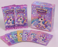 Jeu de cartes à collectionner TCG personnalisées avec design holographique UV, jeu de cartes à collectionner holographiques personnalisées avec pack de boosters en feuille métallisée