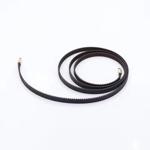 Cinghia di Distribuzione 1.5GT GT2 5mm 6mm 9mm 10mm 12mm 15mm 30mm Aperta con Filo in PU / Gomma con Fibra di Vetro Bianca/Nera - Product Image 4