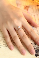 Bague Toi et Moi en or massif 10K 14K 18K avec diamants de laboratoire ronds et en forme de poire pour mariage, fête, fiançailles