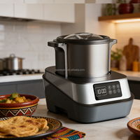 Mesin Pembuat Fufu Multifungsi Ugali Nshima Banku Eba, Kontrol Sentuh, Panci Dalam Stainless Steel 304 yang Dapat Dilepas, Promo Panas