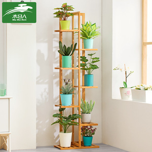Indoor flower stand, household storage <b>rack</b>, living room plant stand, balcony floor-standing flower stand, movable <b>shelf</b>, wow! - Product Image 5