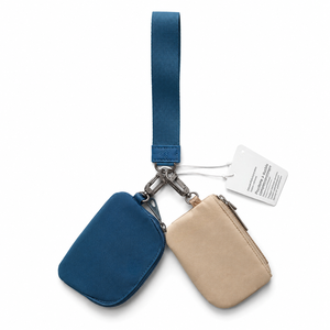 USA Warehouse Dual Bag Keychain Bag Nylon Mini <b>Coin</b> <b>Purse</b> Wristlet Wallet Zipper Card Holder Unisex Travel - Product Image 6
