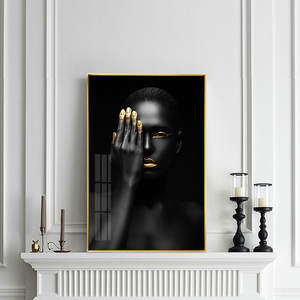 Personalizzare i dipinti e le arti murali <span class=keywords><strong>Sexy</strong></span> africano americano decorazione di arte della parete su tela stampa figura ritratto moderno pittura astratta - Product Image 3